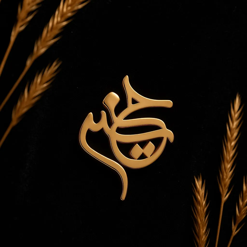 پلاک طلا اسم حسین فارسی