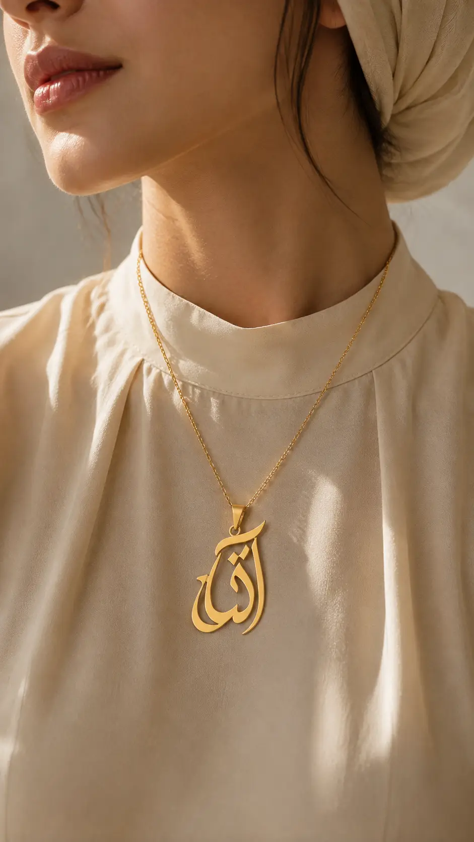 پلاک طلا اسم آتنا فارسی