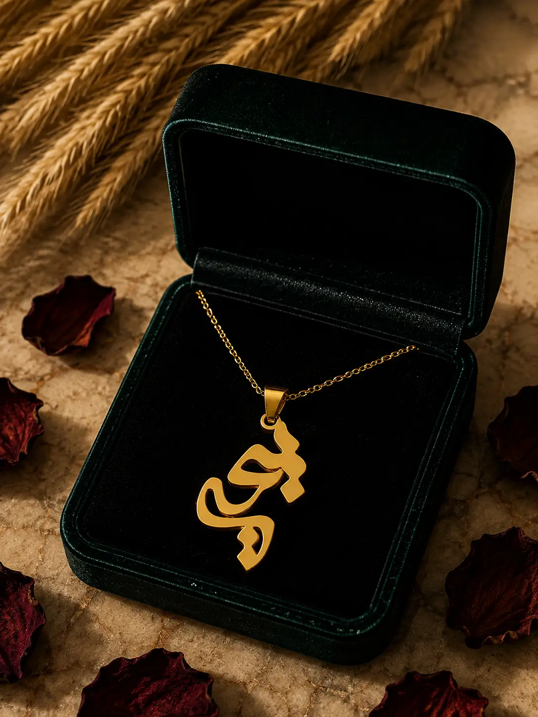 پلاک طلا اسم یحیی فارسی