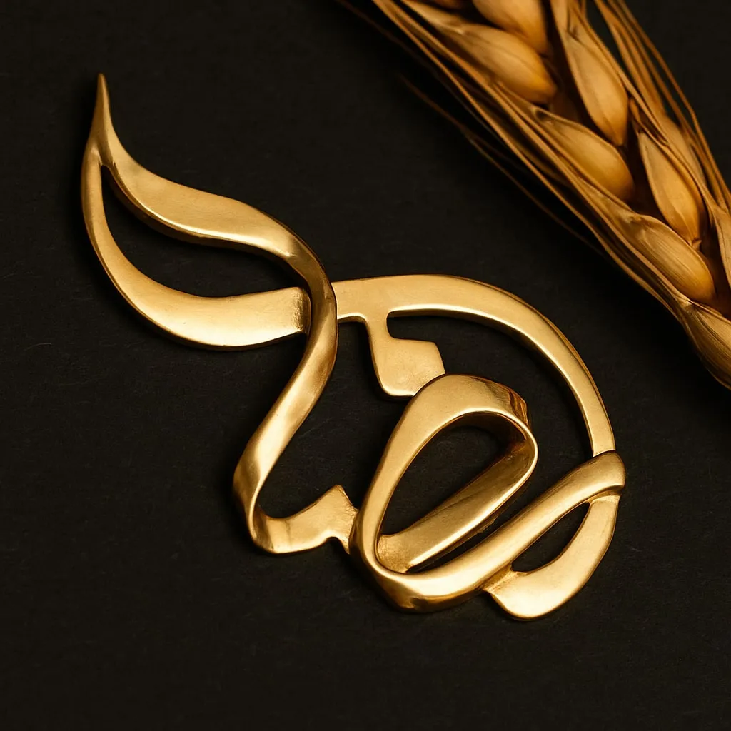 پلاک رضا پیچی سه بعدی